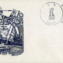 U.S.S. Finback [stamp cover] Remember Pearl Harbor, Jan. 31, 1942.